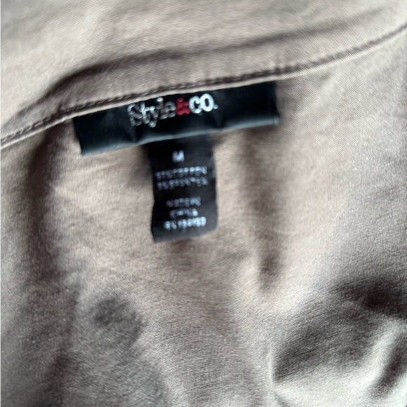 Style & Co. Utility Jacket in Chocolate Brown - Picture 3 of 4